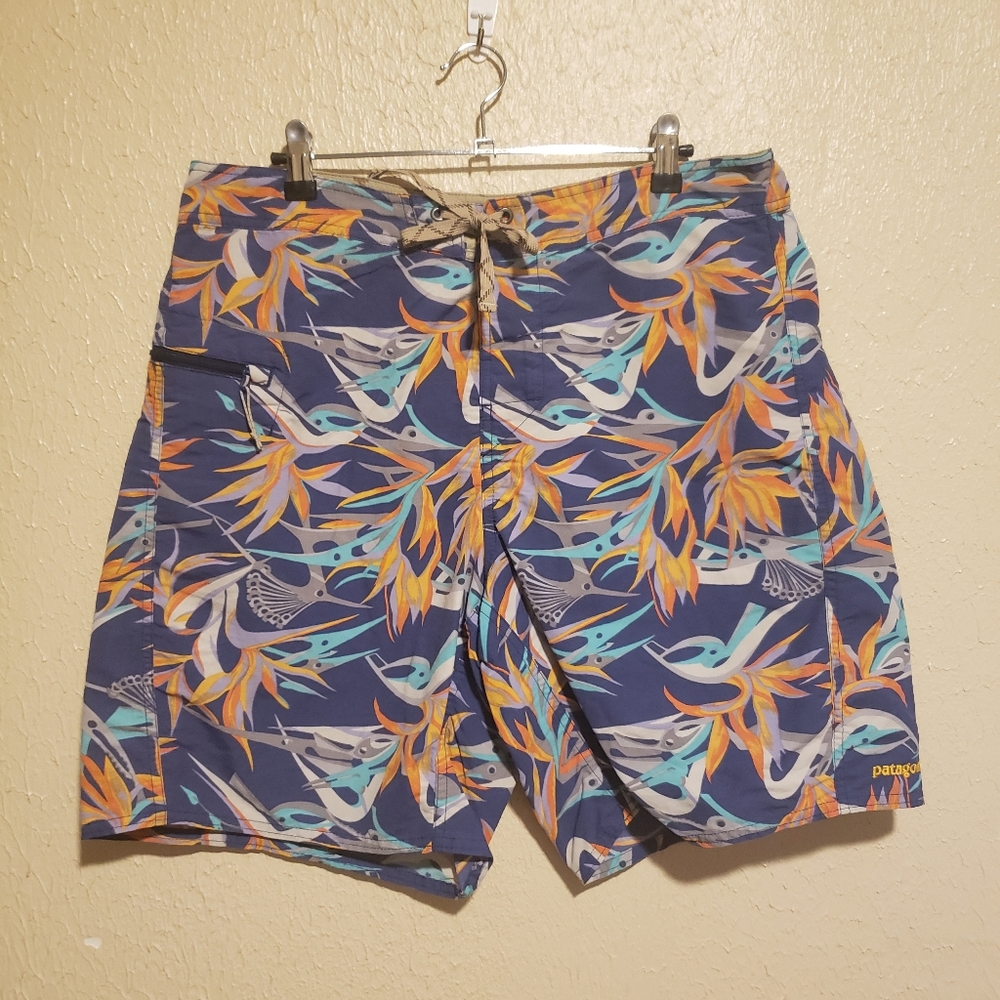 Patagonia Board Shorts Piton Paradise Size 34